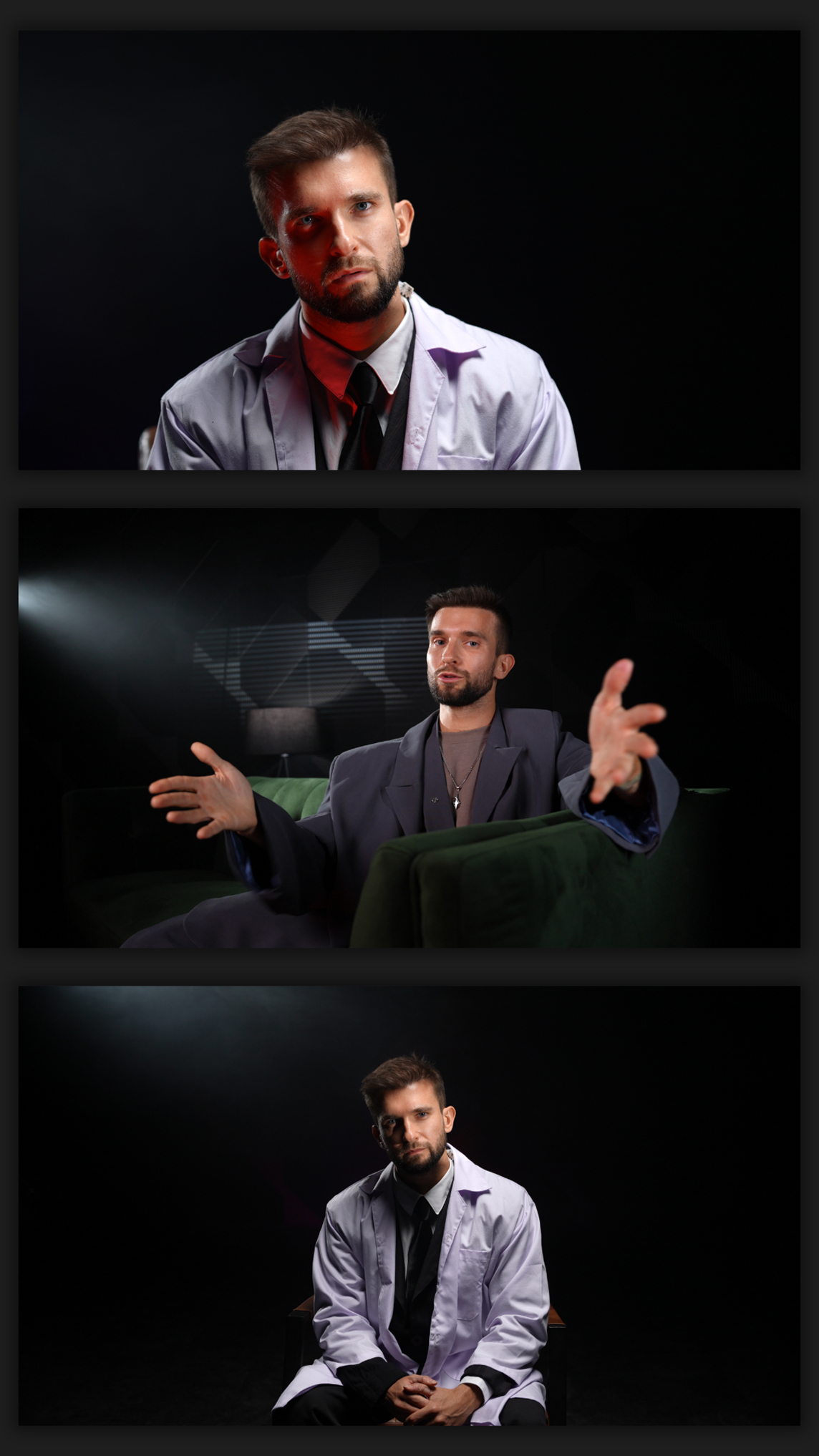 Educational content recording with a teleprompter at the HypeHunters studio
